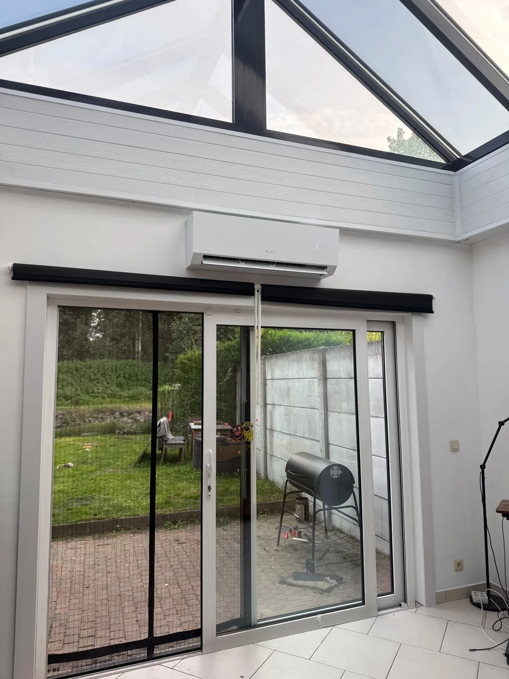 Referentie CND Energy: wandunit in een veranda